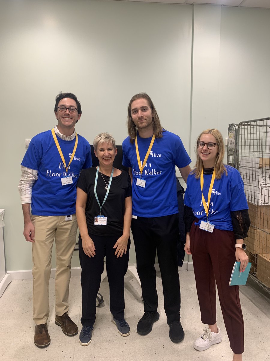 Our CEO @sarahpe89175928 has kept us on track with Hive. Sarah has visited teams night & day to keep us all motivated and empowered. Thanks for coming over to the Super User and Floor Walker hub today and thanks to our Epic Floor Walkers for supporting our staff with Go-Live! 🙏