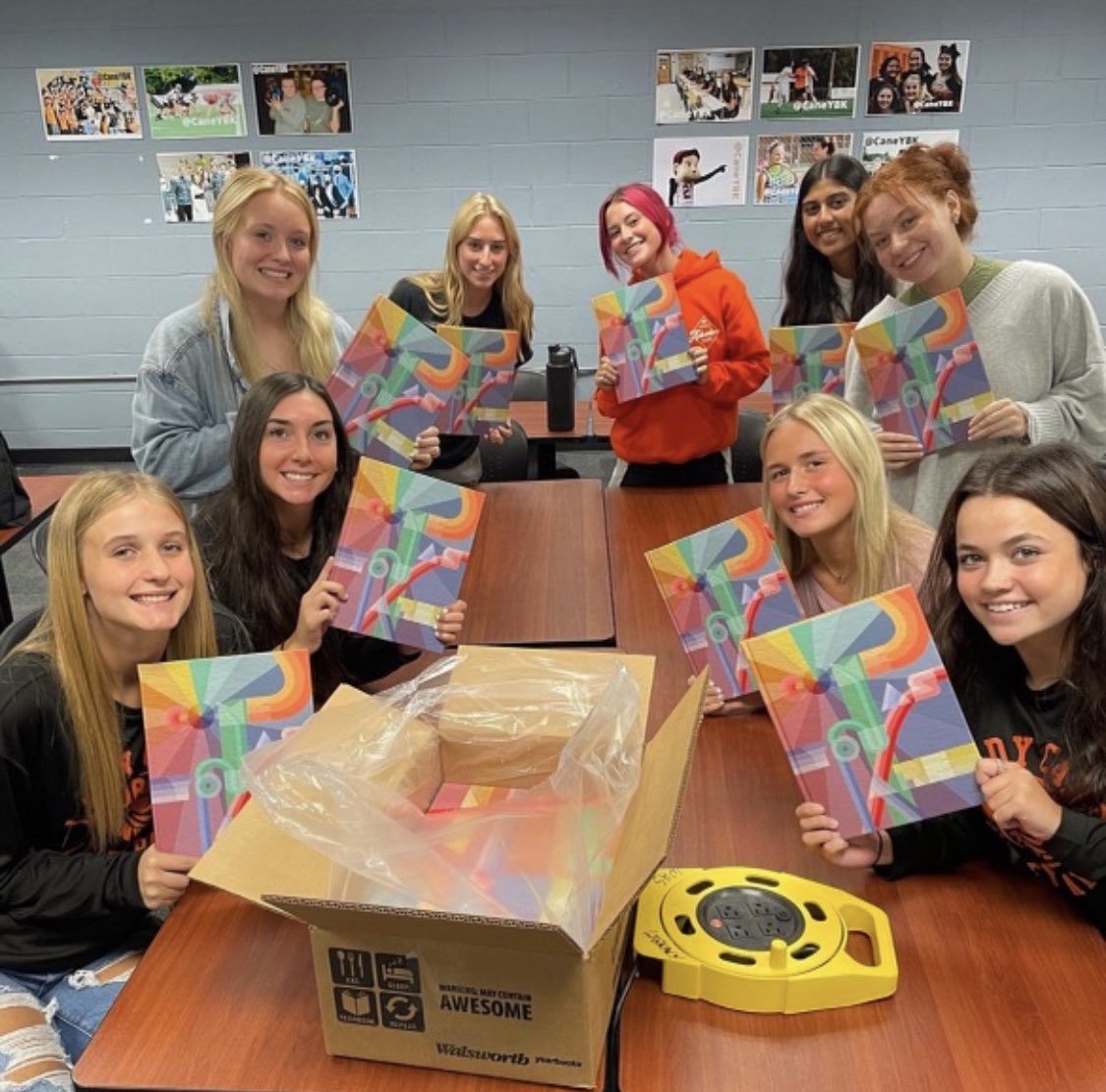 Yearbooks are in!!! See a yearbook
member tomorrow at lunch to claim your book.
Other distribution details coming soon...