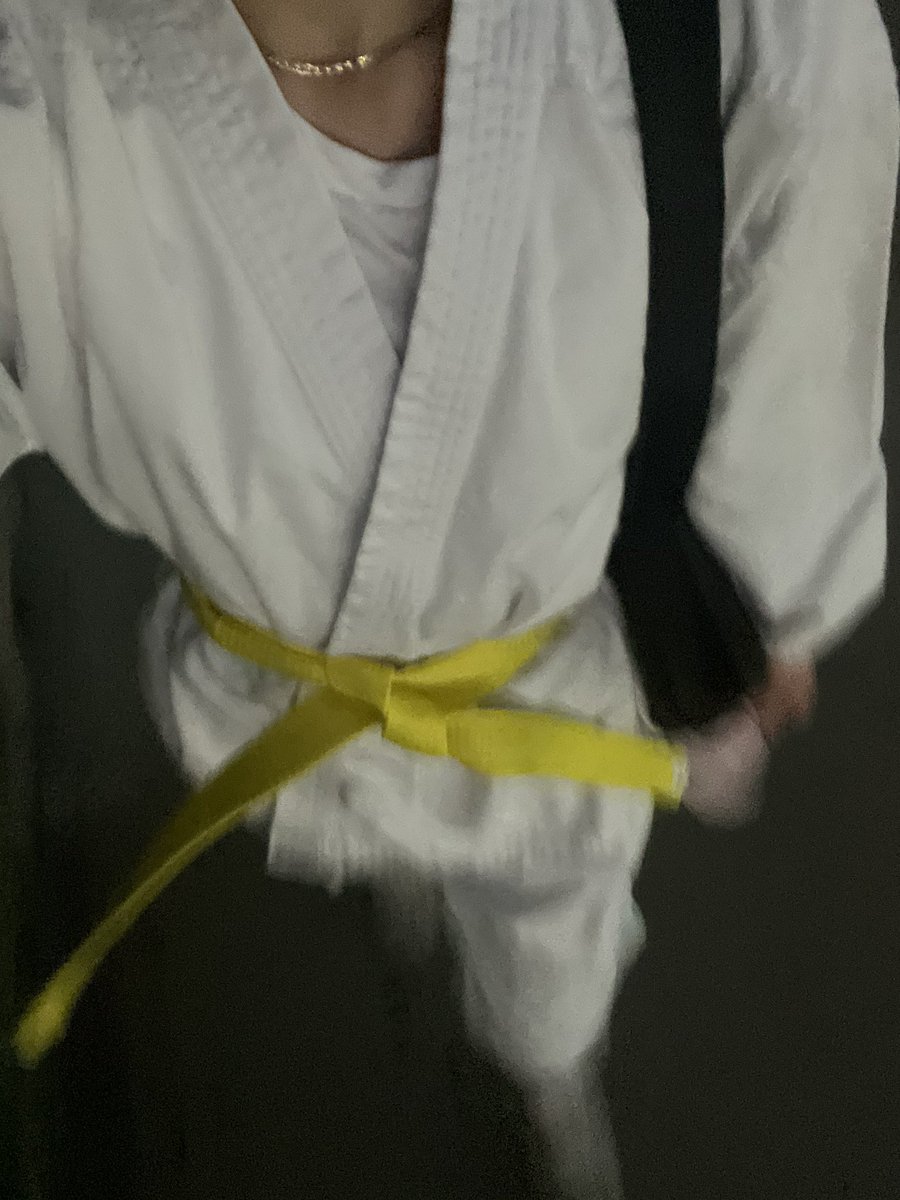 limeyspark's tweet photo. queen died the same day i got my yellow belt…coincidence?? i think not… https://t.co/Fs3Ycf804d