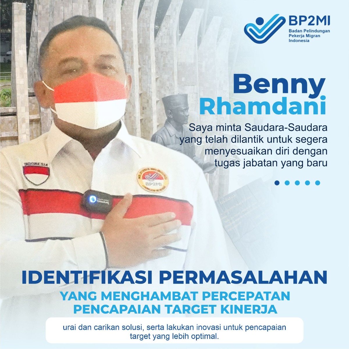 mel0rot's tweet photo. Semoga yang telah dilantik untuk segera menyesuaikan diri dengan tugas jabatan yang baru di BP2MI
#BP2MIHarusBerjiwaPejuang https://t.co/LSdzpjeKiO