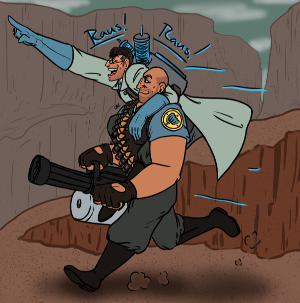 TribbleGrain's tweet photo. TF2's power couple dream team!! #TF2 #tf2heavy
#tf2medic https://t.co/Q95jaCoqoz