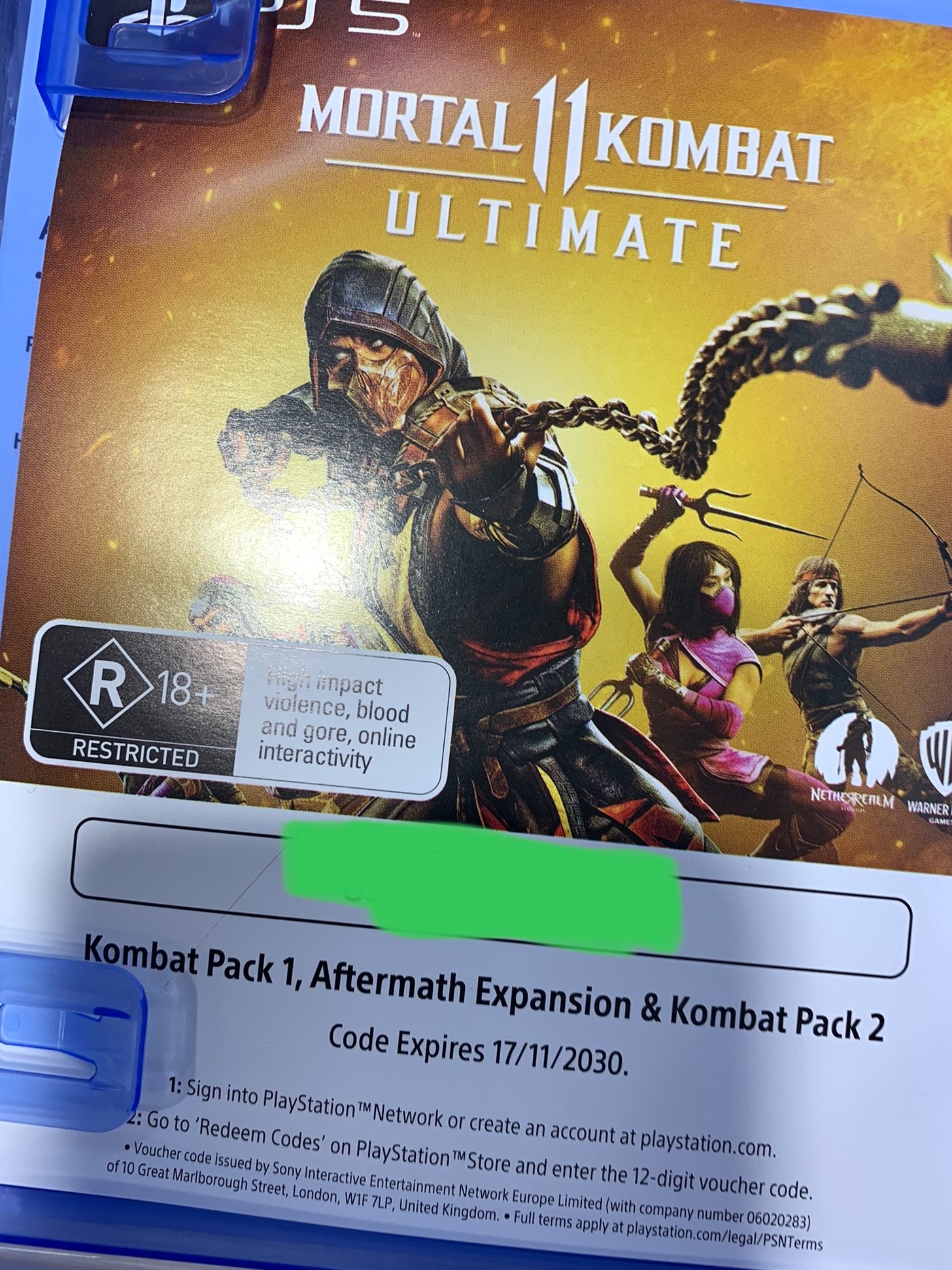 PS5 Mortal Kombat 11 Ultimate Edition