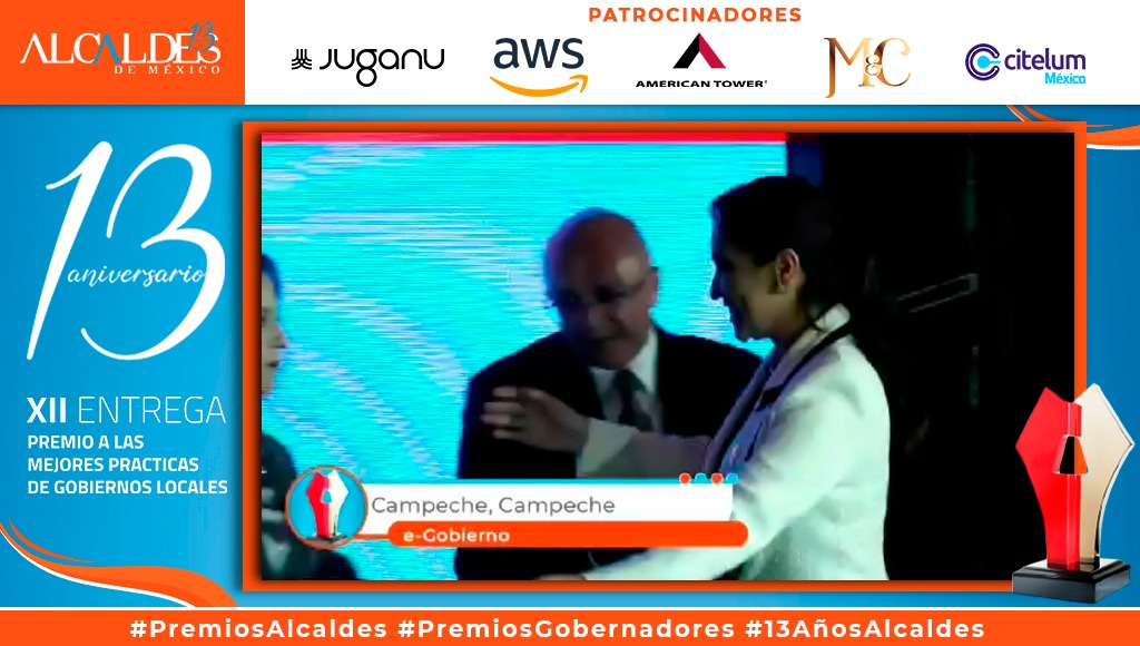 AlcaldesMexico's tweet image. El premio por e-Gobierno es para la Alcaldesa @Bibyrabelo, de @Alcaldia_Camp por su trabajo en alinear todos sus procesos en un Sistema Integral de Gestión. #PremiosAlcaldes