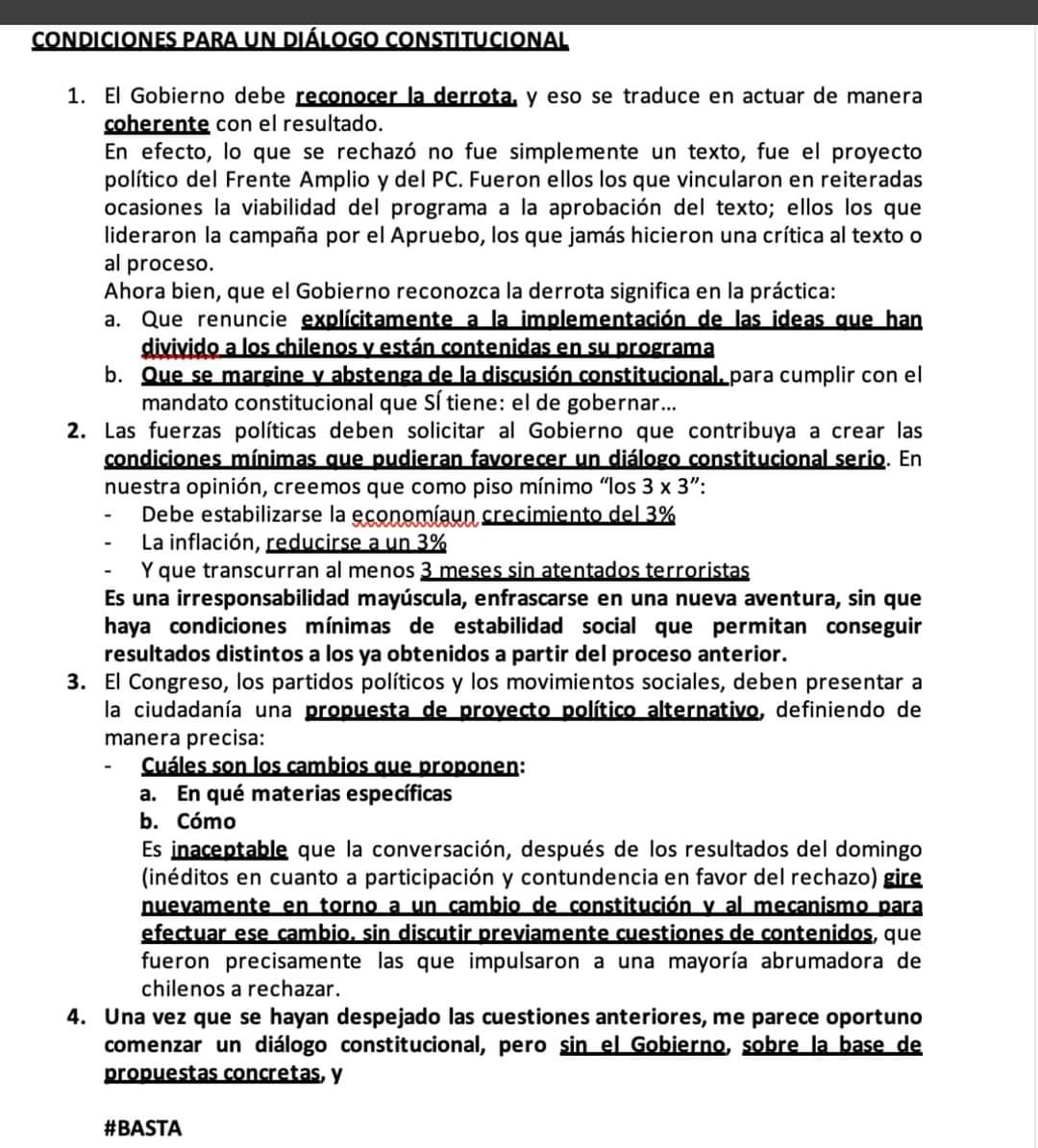 Esto lo publicó la #TereMarinovic en Face. Falta que pidan una autorización firmada por la abuelita de mi abuelita para mover una coma de la #constitucióndel'80
