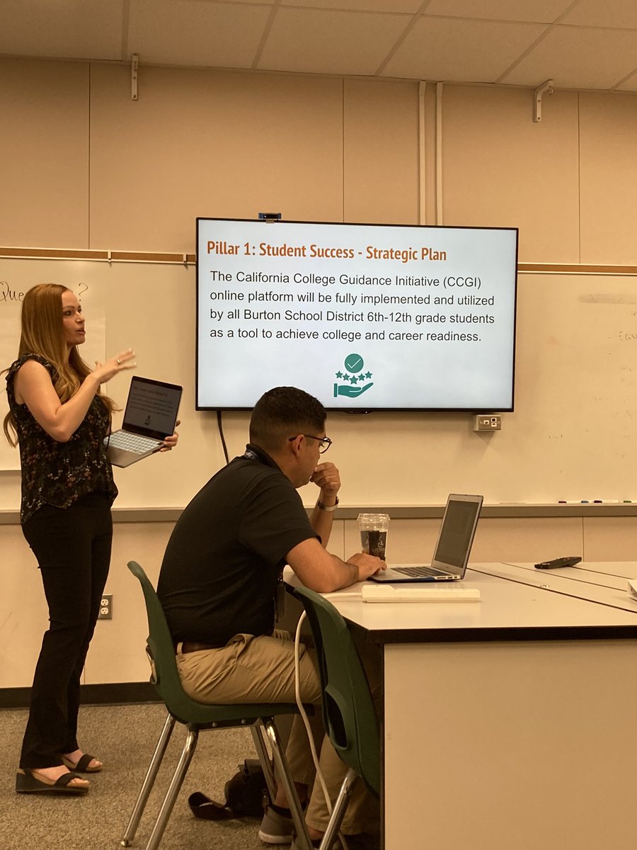 The_Mr_Medina's tweet photo. In our weekly PD, we learn from each other. First @SCCA_Counselor walked us trough the CCGI kickoff, then @franco_schs thought us how to use another Canvas tool, and to finish @karen_h73 lead our PDSA improvement cycle. #WeAreSC #SummitBears #SummitHigh https://t.co/OzwPEhecp0