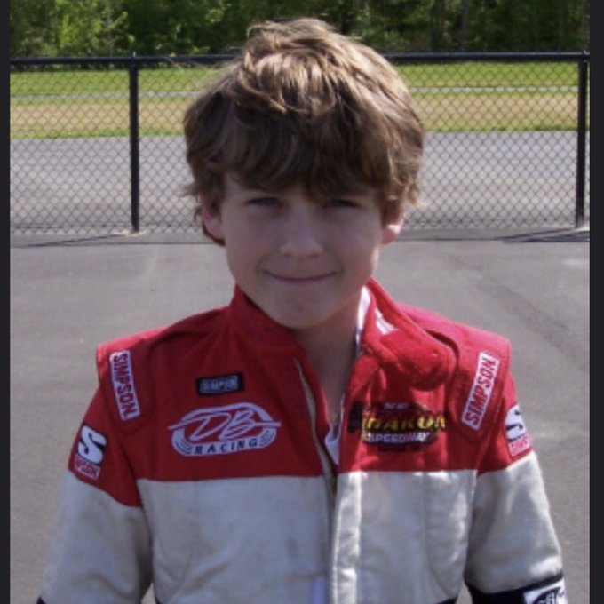 Pictured: Ryan Blaney when he was younger.