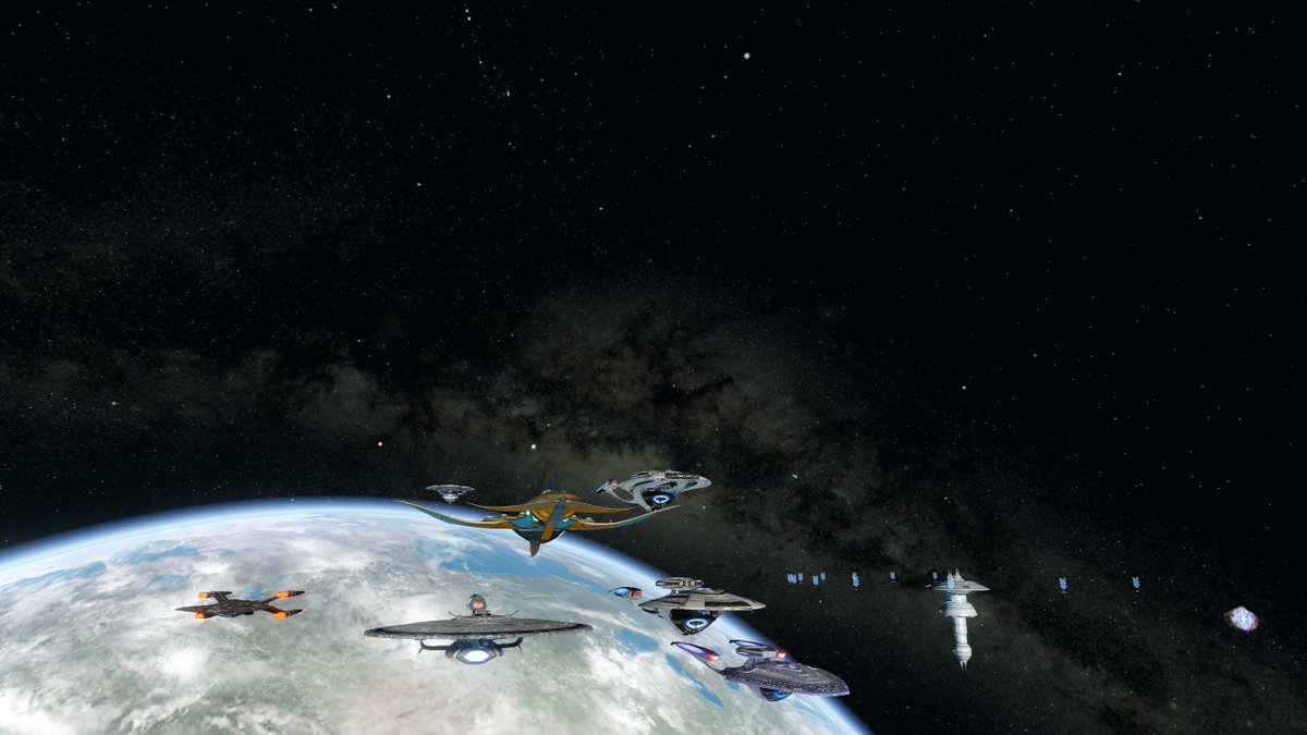 EndeavourGameOn's tweet photo. Tonight was an absolutely amazing #StarTrekOnline #StarTrekDay stream! We covered all the massive announcements and made so many jokes even Q would be proud! Hope you all enjoyed the stream, and seee you tomorrow for #TFONight!
The party continues, we raided to @kdvideoproduct! https://t.co/J80OG4o8yp
