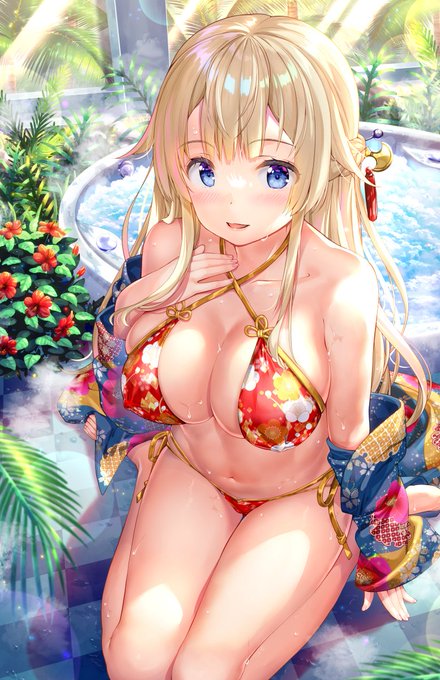 「一緒に入ってもいい?」 
#温泉の日 #今日は何の日 