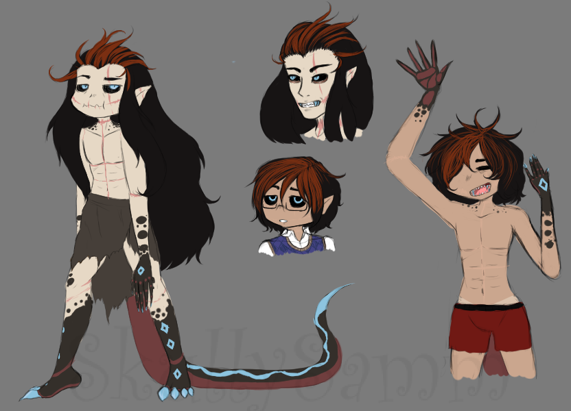 SkullySamm's tweet photo. You know what, I should just start posting sketchy re-vamps of old characters that I never shown publicly. :D

This is Skye, he used to look like a copy of another OC I have sooo I fixed that. https://t.co/dJ8p1JclDJ
