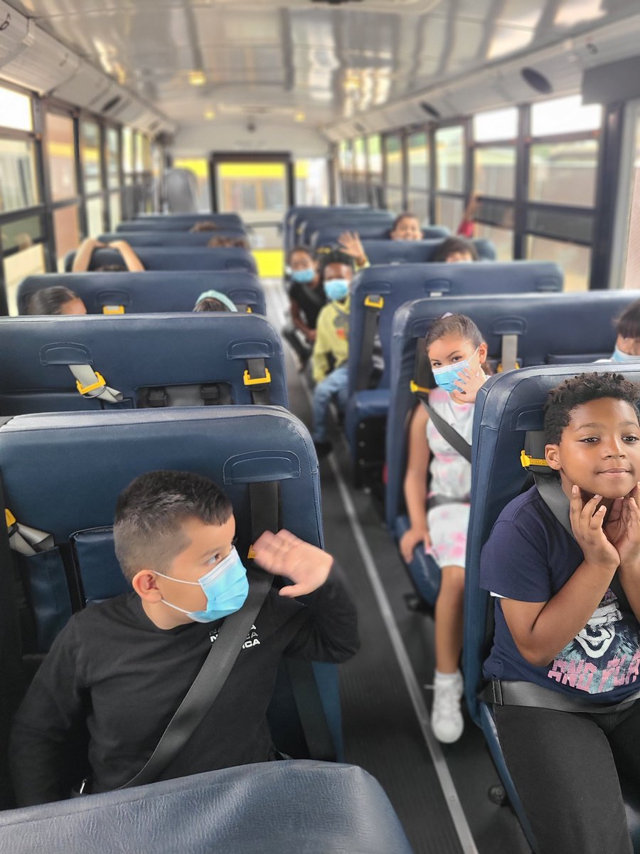 ElmaCani's tweet photo. Today our 3rd graders @BA_STEAM_ACAD learned about bus safety and how to evacuate during an emergency.🚍@SBUSD_NEWS #buckleupforsafety https://t.co/wUT7sYC8zz