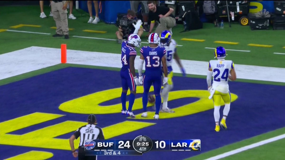 NFLonCBS's tweet photo. Stefon Diggs let Jalen Ramsey know after the TD https://t.co/mRbphrkvni