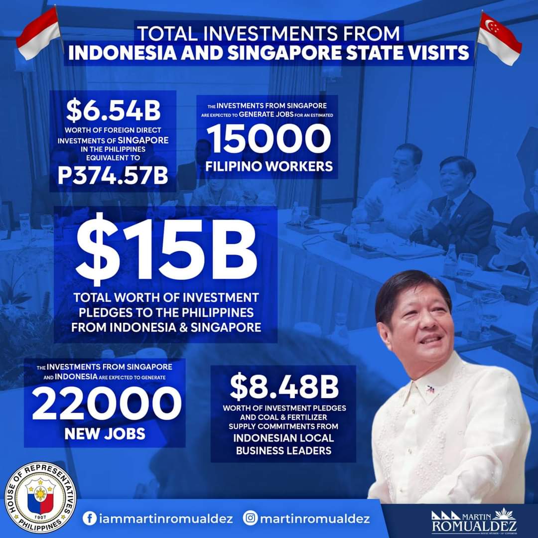 Simply_Ana77's tweet photo. 15B U.S DOLLAR investment para sa PILIPINAS, 15k jobs ang kayang iproduce  

PROUD PBBM SUPPORTERS
#MAIDinMALACAÑANG
#GoodJobPBBM https://t.co/HKL6bc3zYO
