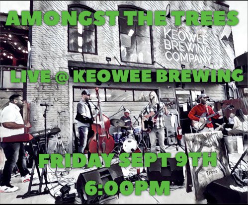 amongstthetreez's tweet photo. Tomorrow! We’ll be bringing the jams to @KeoweeBrewing! 🍻🍻 https://t.co/6n9qTlimLq