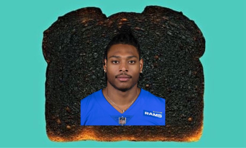 SportyGman10's tweet image. Live look at Jalen Ramsey, courtesy of “trash” Josh Allen. #BillsMafia