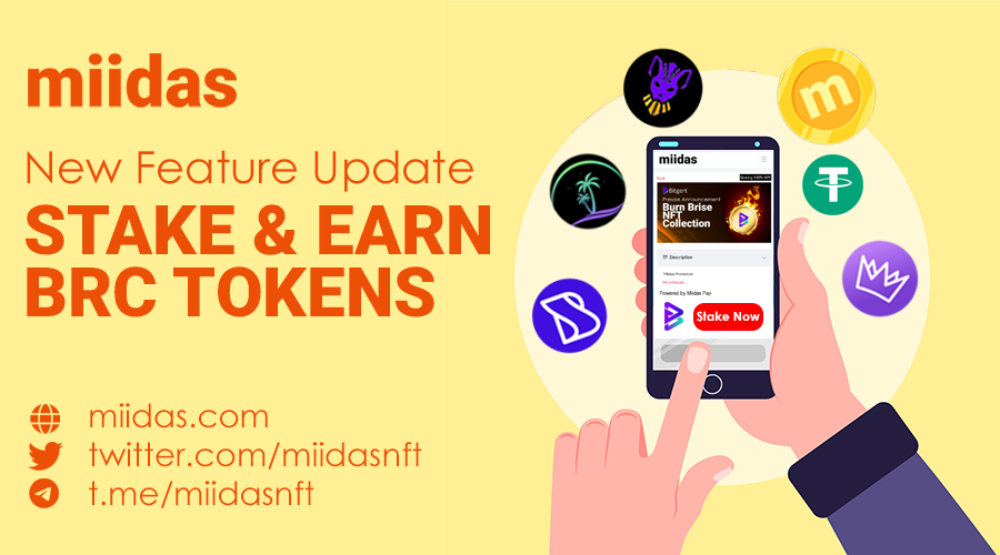 COMNEXX's tweet photo. ✨New Feature Announcement

Now u can stake your NFTs and earn rewards in $Miidas &amp; more BRC tokens!😍

Current supported tokens:
🔥@miidasnft
🔥@bitgertbrise
🔥@SphynxLabs
🔥@BriseParadise
🔥@NumitorToken
🔥@Brisepadco
🔥#USDT

Tell us which token u want next :)

@brisemanRR https://t.co/0YXtC08RVV