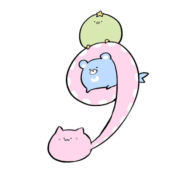9月ももどき数字の間違え探しだよ。5つあるよ。#もどきどうぶつ #ねこもどき 