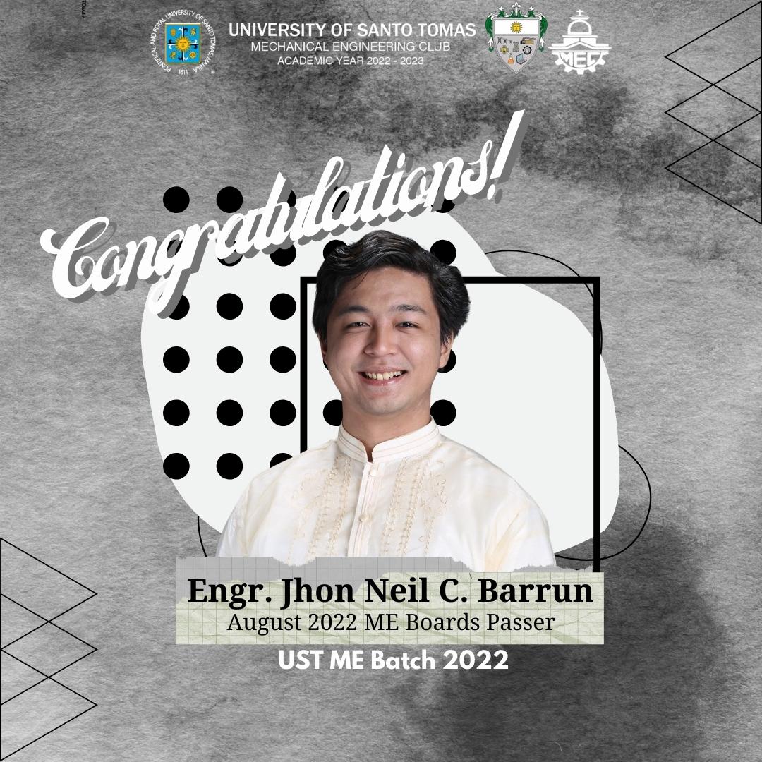 USTMEC's tweet photo. 1/10
Mga ka-Barangay!
Let us congratulate our 109 new Mechanical Engineers posting a passing rate of 55.90-percent in the August 2022 Mechanical Engineering Board Exams.  
Your perseverance and hard work have paid off. Now we look forward to achieving your goals - https://t.co/IFGiCEvPK5