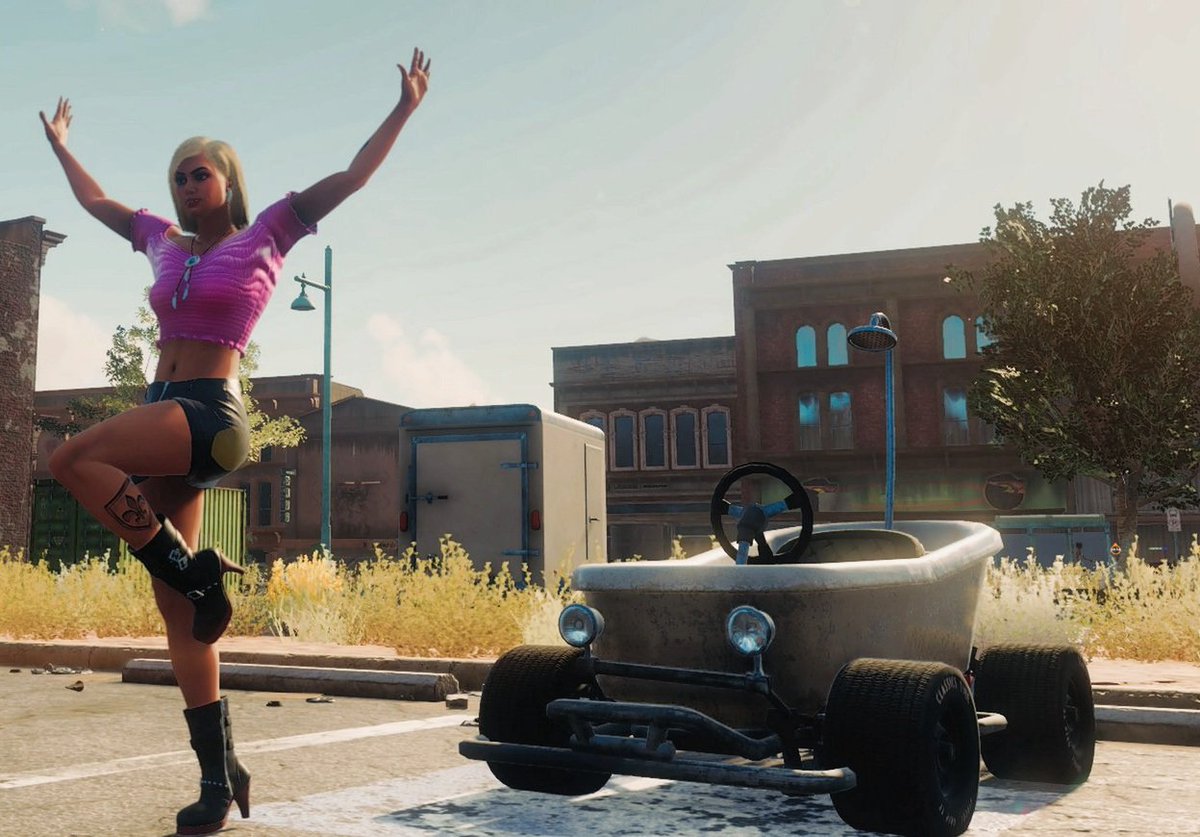 vv8BALLvv's tweet photo. バスタブカー🛀GET🤣🤣

ガレージに持って帰って…
金にカスタムせねば…😂😂

 #セインツロウ
 #SaintsRow https://t.co/VDJTqSBWyH