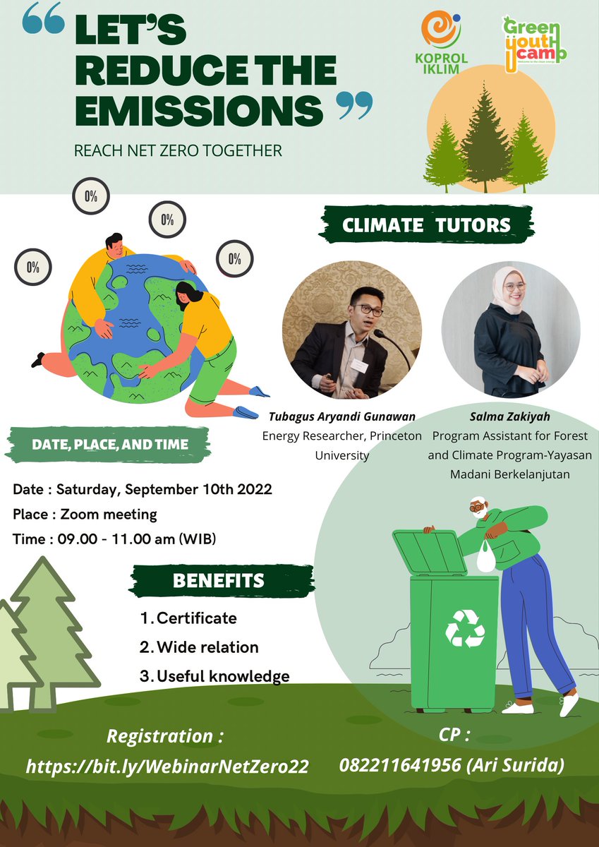 koproliklim's tweet photo. Hey sob! Dah tau kan klo Indonesia punya komitmen Net Zero Emission alias nol emisi karbon yang harus dijalankan? 

Nah kita akan kupas tentang komitmen ini di Webinar "Let's Reduce the Emissions" yang diadakan pada: 

Sabtu, 10 September 2022
Pukul 09.00 WIB
Via Zoom Meeting https://t.co/DRVHM5Lyy9