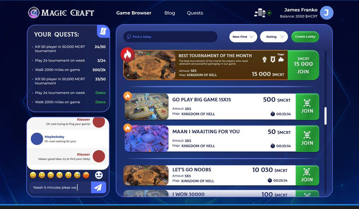 caliph_crypto's tweet photo. 🔥🚀 Game browser for @MagicCraftGame 

Hold on tight there are 5 more CEX yet to be reveal 🔥🚀

#MCRT 
$MCRT https://t.co/yM7qd3mUpg