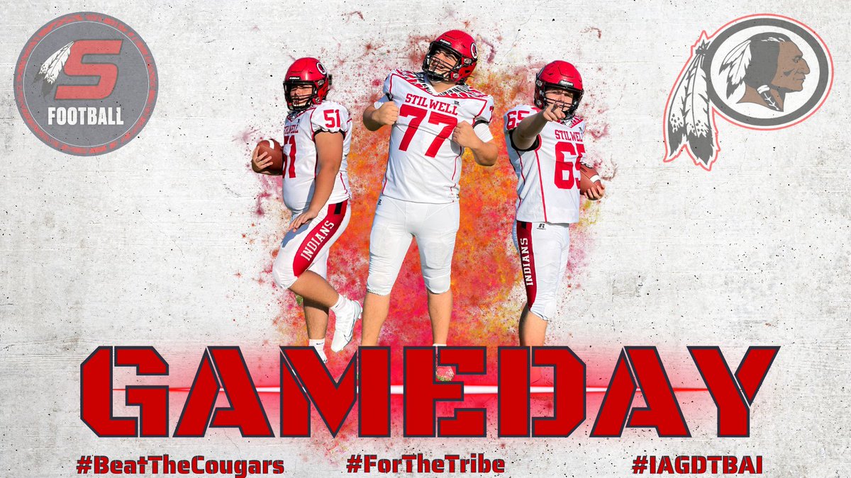 StilwellOKHSFB's tweet photo. Get up! It's Gameday!
#BeatTheCougars #ChasingOneAndZero #IAGDTBAI #StilwellSpirit #OKHSFB #RunItBack #ForTheTribe https://t.co/CTKEonu840