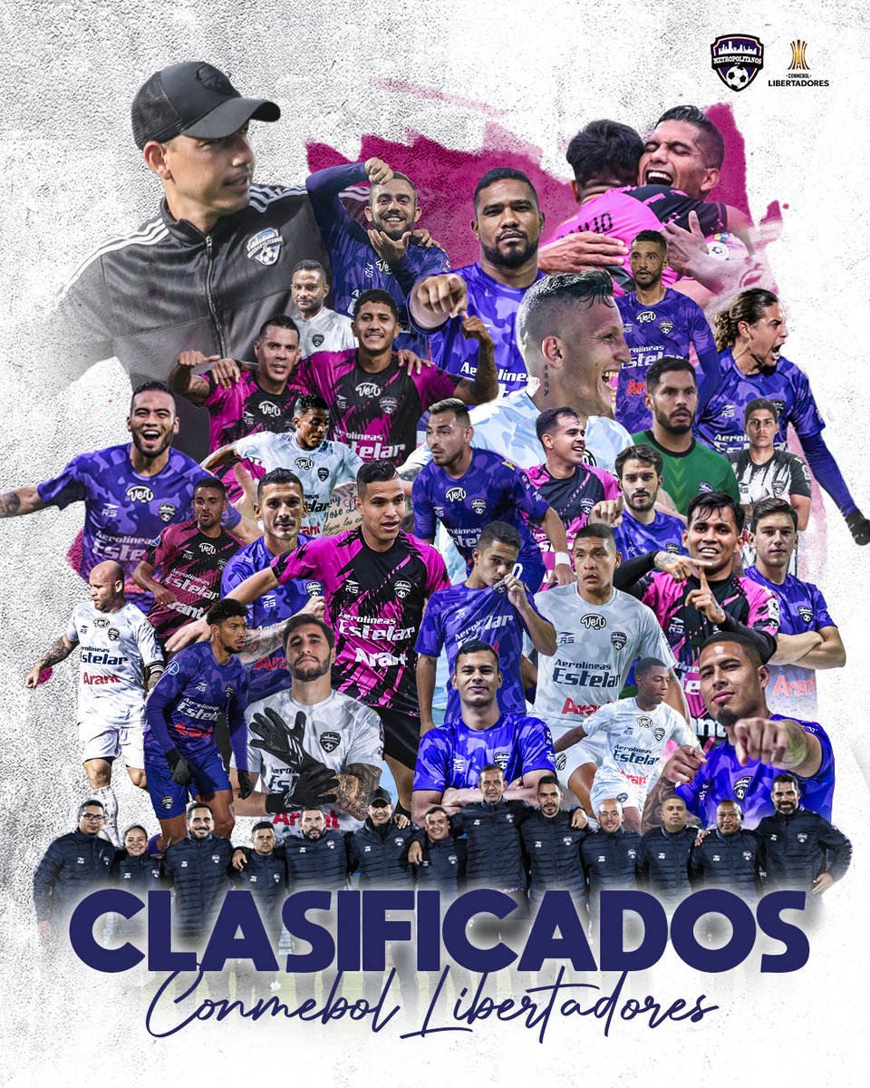 Hoy estamos de fiesta, nuestro ⁦<a href="/JoseMariaMorr/">Jose María Morr</a>⁩ y ⁦<a href="/Metropolitanos_/">Metropolitanos Fútbol Club</a>⁩ alcanzaron su primera clasificación a la ⁦<a href="/Libertadores/">CONMEBOL Libertadores</a>⁩ 

Felicidades Chema y a todo tu equipo de trabajo