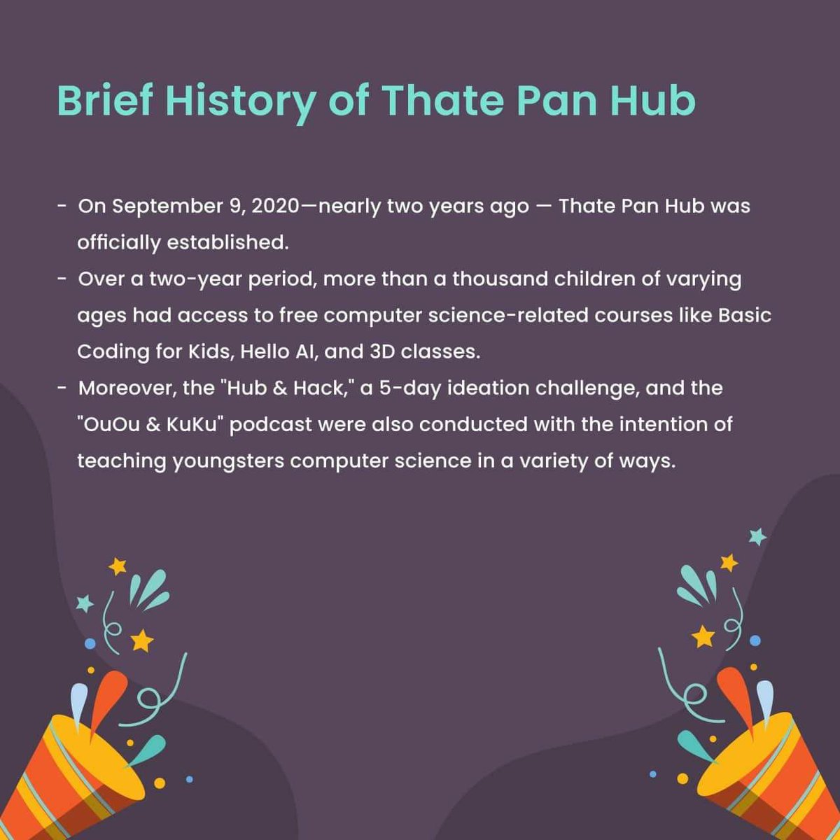 thatepanhub's tweet photo. Thate Pan Hub was established on September 9, 2020 and over two years has passed since we were founded! We would like to give appreciation to everyone who supports Thate Pan Hub to reach this successful situation. 🥰
#ThatePanHub #2ndAnniversary https://t.co/tlMt5CXHQr