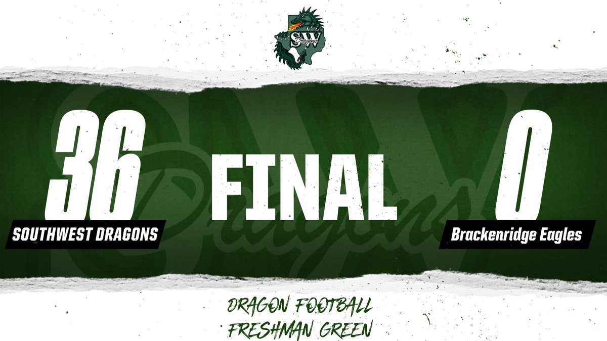 Final from the Complex. Freshman Dragon Green over the Brackenridge Eagles.