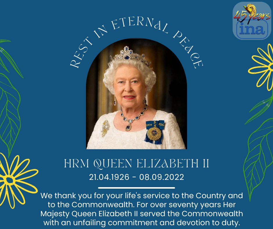 InstituteofNat2's tweet photo. The Institute of National Affairs express our deepest condolences to the British Royal Family and the people and Government of Great Britain on the passing of Her Majesty Queen Elizabeth II, who was also the Queen of Papua New Guinea. 
May Her Soul Rest in Peace. https://t.co/uNpPWXwFH0
