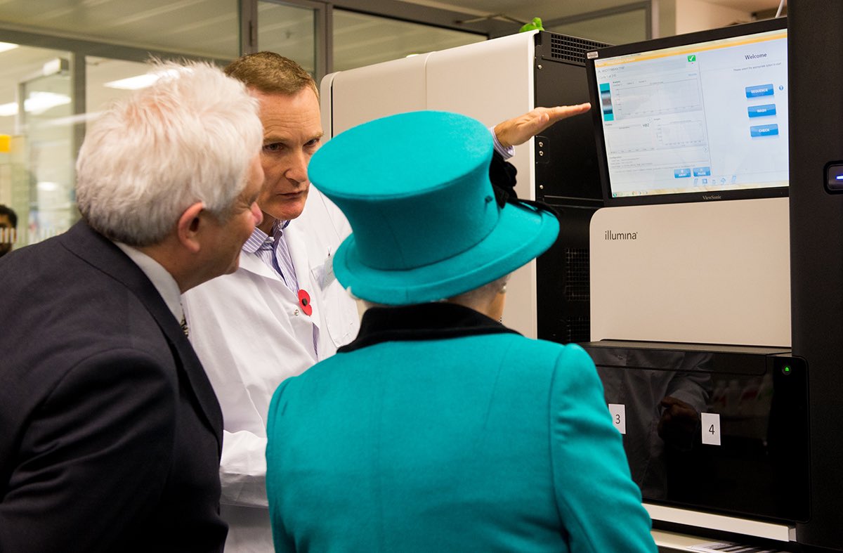 fdesouza's tweet photo. Queen Elizabeth has a special place in @illumina’s story. She may be the only monarch in history to every start a genomic sequencing run. https://t.co/MTRcQyAuah