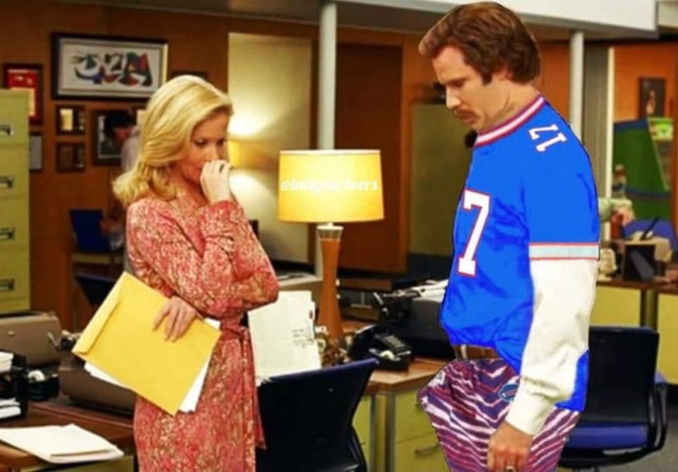 ToolSched's tweet image. Watching the @BuffaloBills basically dismantle the reigning Super Bowl Champs in their own building got me feeling a certain way. 🤣 #BillsMafia #BurnItUp 🔥