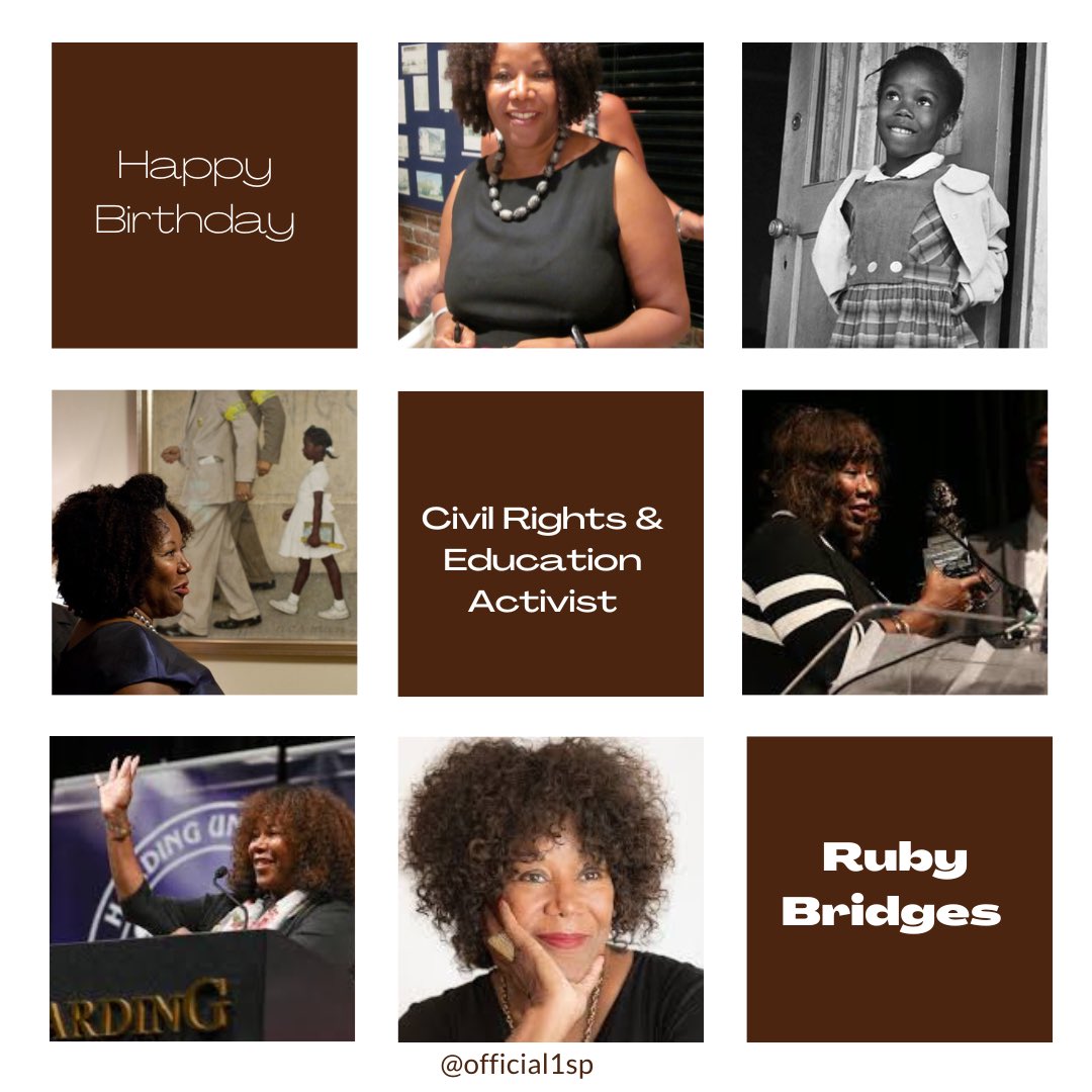 1spQuotes's tweet image. Born September 8, 1954, Mrs. Ruby Bridges is an American civil rights activist &amp;amp; a pioneer of educational desegregation. @official1sp honors her for being the very first African American child to integrate into an all-white school.

#official1sp #1SP #RubyBridges #happybirthday
