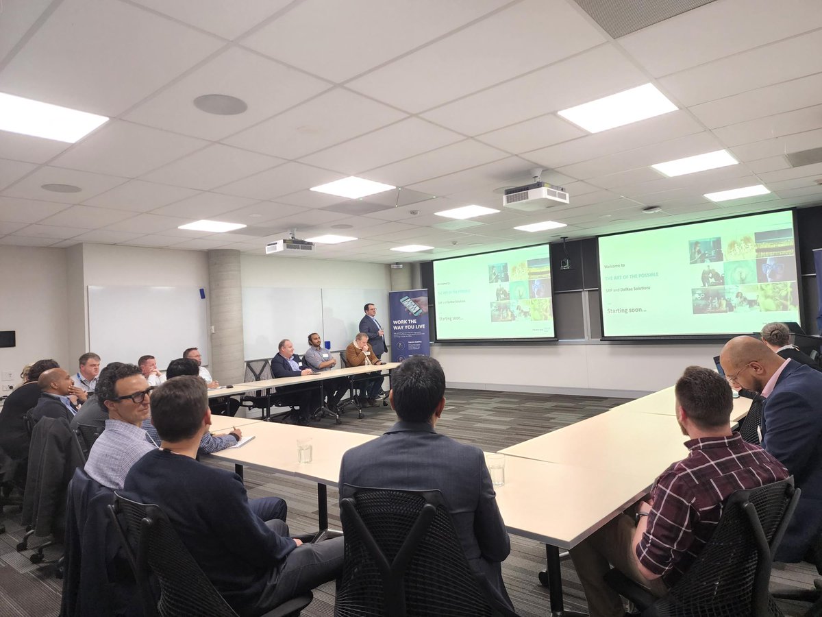 DalraeSolutions's tweet photo. 11 Government departments were represented at our "Art of the Possible" event for Public Sector customers in Canberra yesterday! The interest in what can be achieved with #SAPBTP was really high, and we look forward to doing it all again in Brisbane next month! #SAP #SITBNE https://t.co/9MvbK6UnxB