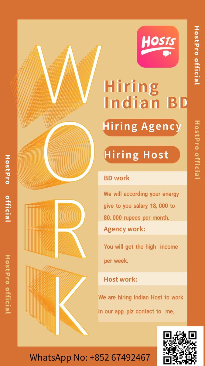 MrsCai5's tweet photo. We are hiring agency, I am Hostpro manager. If you are interested in 1V1 video call app, please add my WhatsApp No: +852 67492467.#livchat #india #hotgirl #livu #chamet #guroja #who #meyo #mixu #lamour #yaja #bigolive #cambod #luxo #fancyme #pix #honeycam https://t.co/dcXdecGZOt