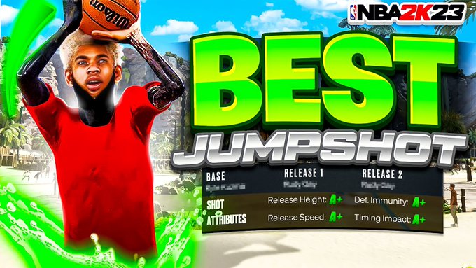 THE *BEST* JUMPSHOT ON NBA 2K23! FASTEST BASE + HIGH GREEN WINDOW! BEST SHOOTING BADGES NBA 2K23!

youtu.be/vSkDhpxEUp0