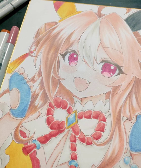 リッキーちゃん塗ってる(。•̀ᴗ-)و ̑̑✧ 