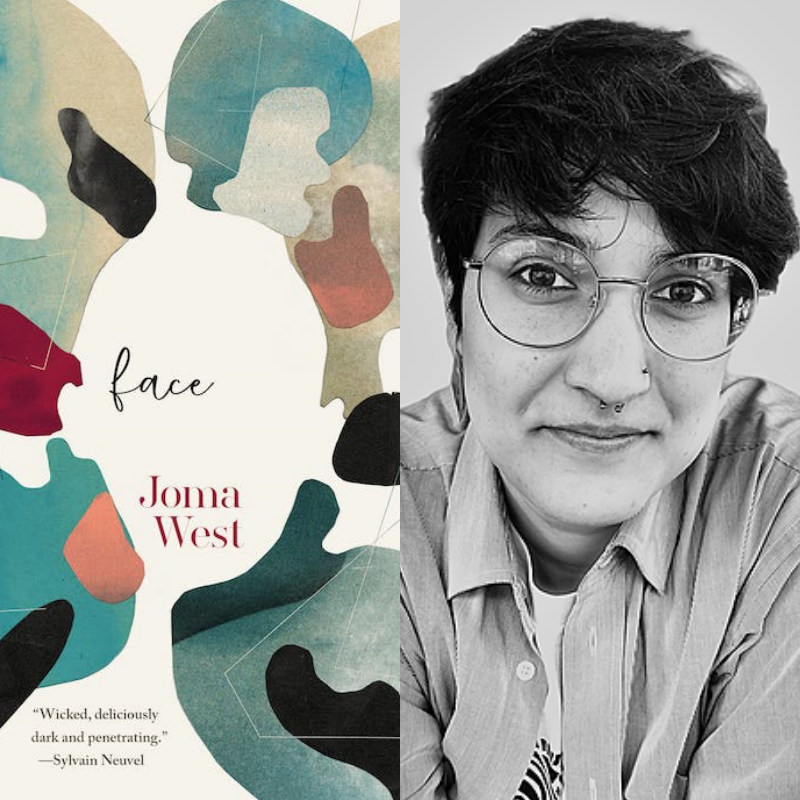 NewBooksSciFi's tweet photo. On our new episode, author @JomaWest joins host @RobWolfBooks to discuss FACE, her debut novel about a world uncomfortably close to ours in which one's public face matters more than internal well-being—and exacts a painful psychic and emotional cost. https://t.co/lI5ab2zhgL https://t.co/KeZnvhfV2Q