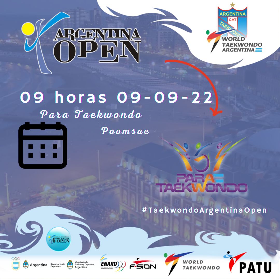 TKDArgOpen's tweet image. #TaekwondoArgentinaOpen #CopaArgentinaPoomsae La Copa Argentina de Poomsae hizo su parada en Mar del Plata en el marco del 6to Campeonato Argentina Open 2022
•
Su apertura será con la modalidad de Para Taekwondo a las 09 hs
•
Te esperamos
•
Estadio Polideportivo Islas Malvinas