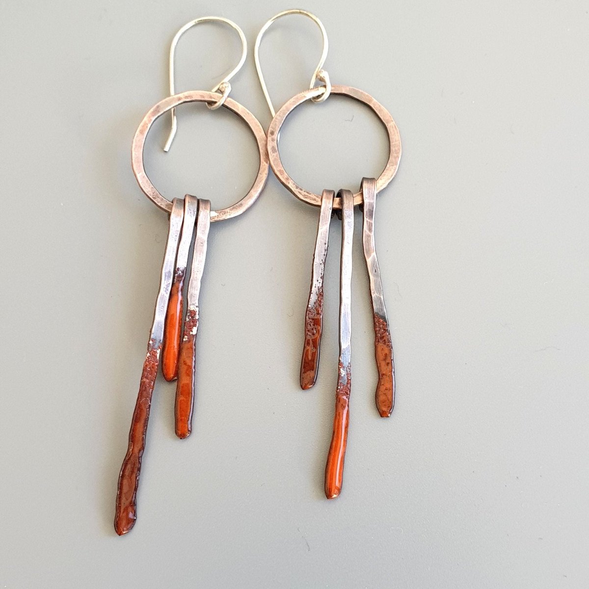 Dream Catcher Earrings tuppu.net/f97b9d17 ##UKGiftHour #UKHashtags #HandmadeHour #bizbubble #MHHSBD #inbizhour #shopsmall #giftideas #Copper