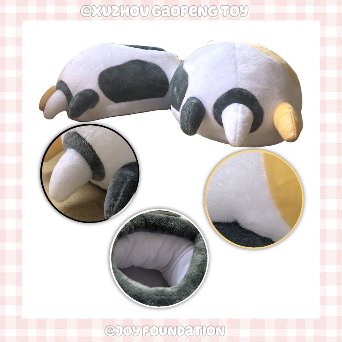 GaoPengToys's tweet photo. 🐺🐕Our original furry paw plush slipper design 🐾

🎨Designer：@shisiqiaoluyih1 
🧵Manufacture:@GaoPengToys 

🌟Sole Insipidity, lightness 
🌟Improve the warmth of shoes
🌟Soft is the radian of fingers
🌟Comfortable walk not tired ,feet can bend 

 #customslipper https://t.co/uuZUHmcPmJ