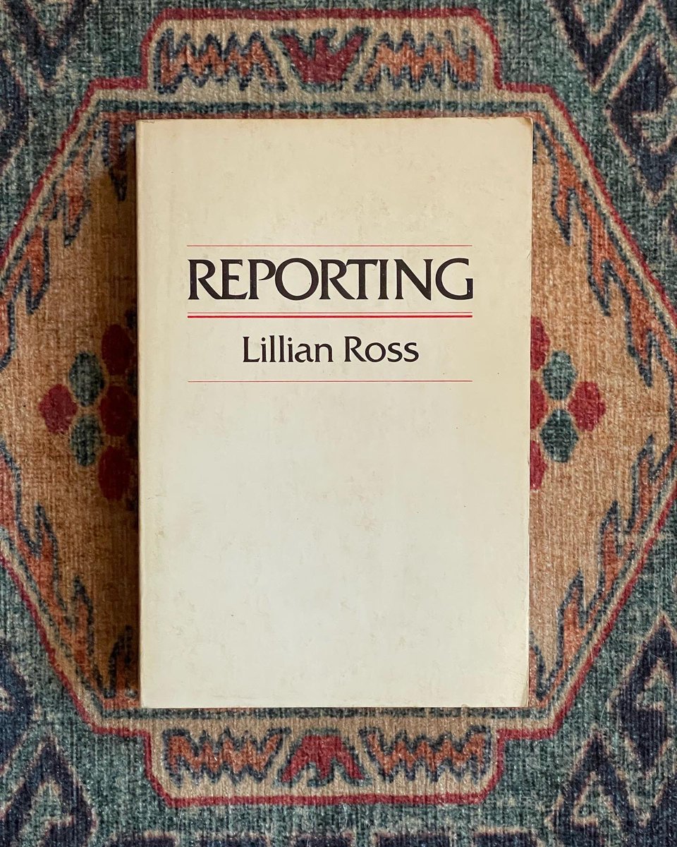 wombhousebooks's tweet photo. Reporting by Lillian Ross. Serious journalism 80s paperback. #lillianross #thenewyorker https://t.co/c2NUM3fzSd https://t.co/OW5p1POpXM