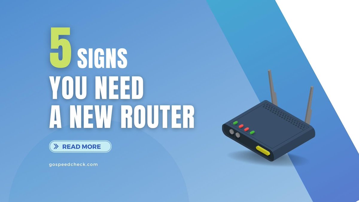 gospeedcheck's tweet image. When is the best time to replace your router?

Find the 5 common signs saying you need a new one here: bit.ly/3B610Ku

#pingtest #internetspeedtest #pingrate #highinternetspeed #wifirouter #router #slowwifi