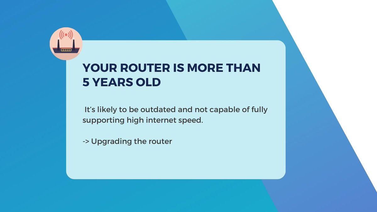 gospeedcheck's tweet image. When is the best time to replace your router?

Find the 5 common signs saying you need a new one here: bit.ly/3B610Ku

#pingtest #internetspeedtest #pingrate #highinternetspeed #wifirouter #router #slowwifi