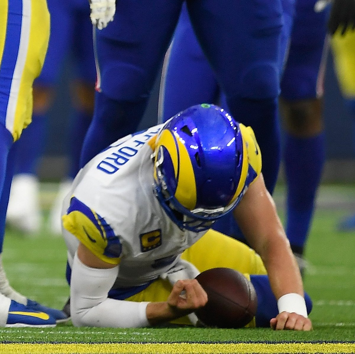 NFLonFOX's tweet image. #Bills defense vs. Stafford in the season opener:

- 7 Sacks 
- 3 Interceptions