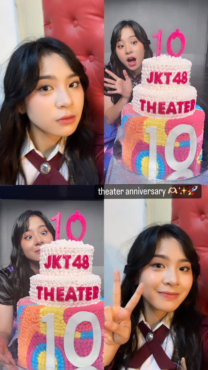 AziziOshi's tweet photo. @A_ZeeJKT48 posted a story on instagram
.
#JKT48Theater10thAnniv https://t.co/lpeNzUTvZK