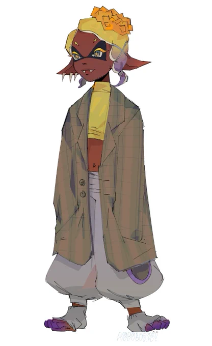 frye in a huge coat in honor of splat 3 