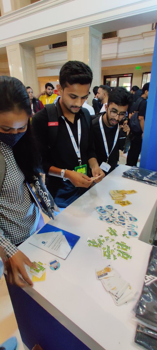 PingsafeAI's tweet photo. Good morning @nullcon 

Our laptop stickers are a HIT! 

If you're at the venue, head over to Booth #7 to get yours! 

#NullconGoa2022 https://t.co/seTvQF7H6Y