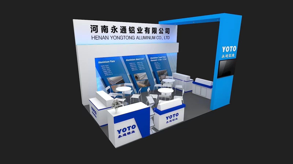 #Aluminium #Germany 2022 Exhibition Certre #Dusseldorf 
27 - 29 Sep 
Hall : 4 
Stand NO. : #4C07 
Henan Yongtong Alumnium Co,.ltd 
For more , plz visit aluminium-exhibition.com   .