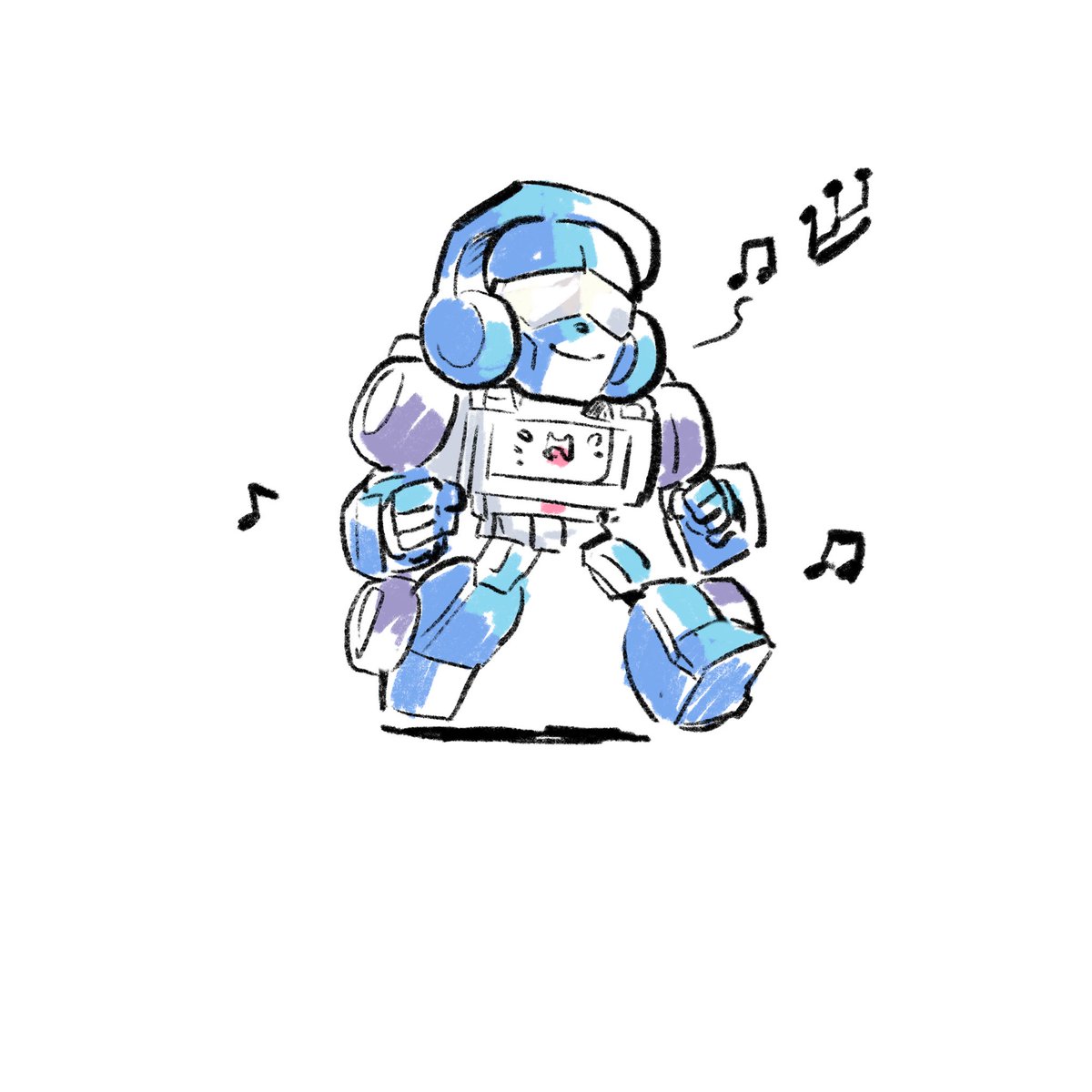 robot musical note no humans mecha white background solo 1boy  illustration images