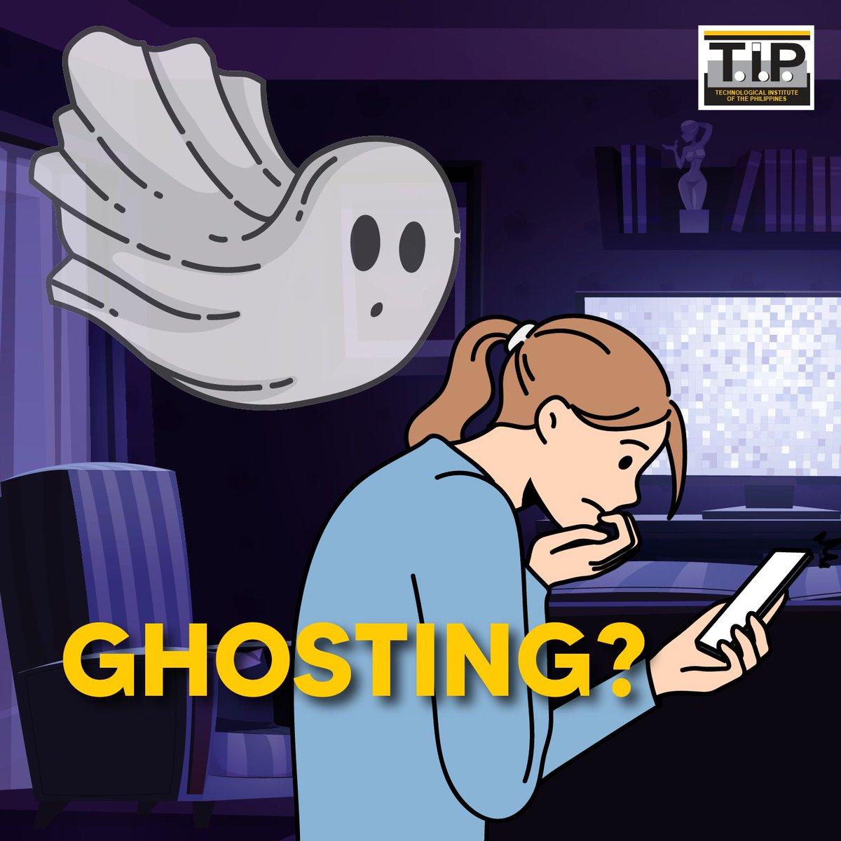 TIP1962official's tweet photo. "𝘉𝘙𝘉" 𝘥𝘢𝘸 𝘱𝘦𝘳𝘰 𝘭𝘢𝘴𝘵 𝘮𝘦𝘴𝘴𝘢𝘨𝘦 𝘯𝘢 𝘱𝘢𝘭𝘢.

What's your take on "ghosting", T.I.P.ians?
Have you ever been ghosted?  Or have you ghosted someone lately?

Let's have some fun! Share your own experience on this topic!

#TIPRelateYarn https://t.co/scHvTrTNMm